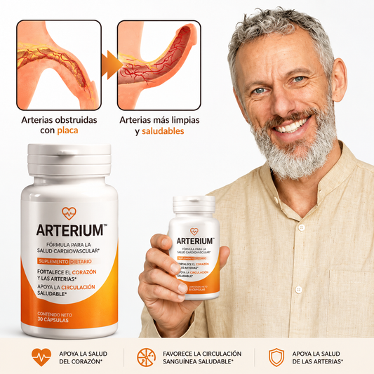 Arterium™ | Disuelve los depósitos arteriales y restaura las erecciones naturales en solo 14 días.